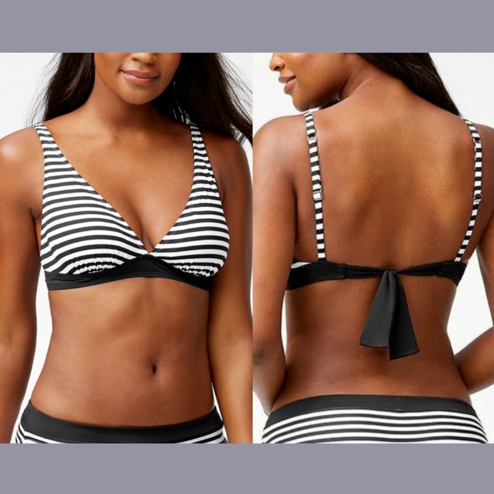 NWT Tommy‎ Bahama [ Small ] Little Stripe Over The Shoulder Bikini Top